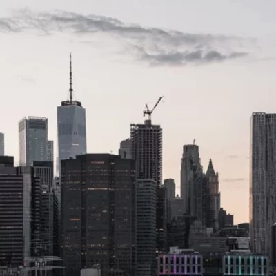 Vista aérea de manhattan