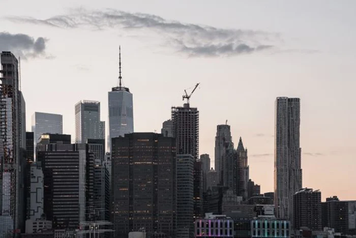 Vista aérea de manhattan