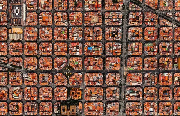 Vista de cima de Barcelona - Espanha