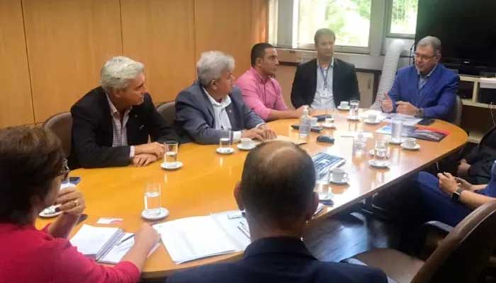 Reunião trata sobre demandas do condomínio industrial de Barra Mansa e vinda de nova empresa
