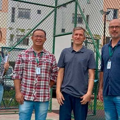 Técnicos da Diretoria de Gestão de Resíduos visitaram condomínio residencial no Parque Continental para conhecer sistema de coleta seletiva e propor parcerias.