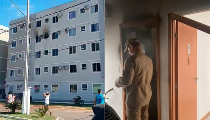 Quatro apartamentos do condomínio Chapada dos Ypês forma atingidos