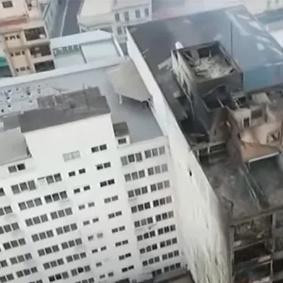 Condomínio autoriza implosão de prédio incendiado que pode cair no Centro de SP