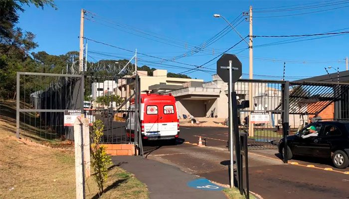 Vítima foi socorrida por uma equipe do Samu