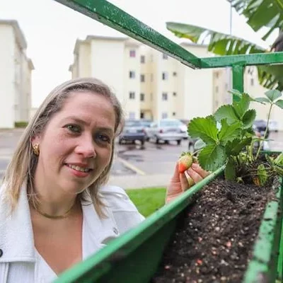 Síndica do Condomínio Moradas no Campo, no bairro Fazendinha, Vanusa Vieira