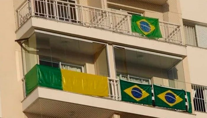 Pode pendurar bandeiras nas janelas dos condomínios na Copa do Mundo?