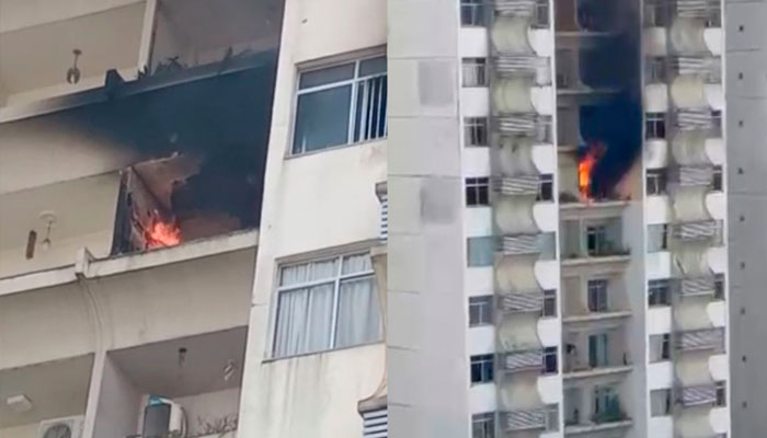 Dona de apartamento que pegou fogo em Belém e síndico do prédio continuam internados