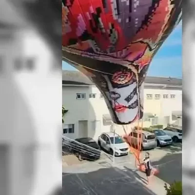 Balão cai em condomínio de Jacareí