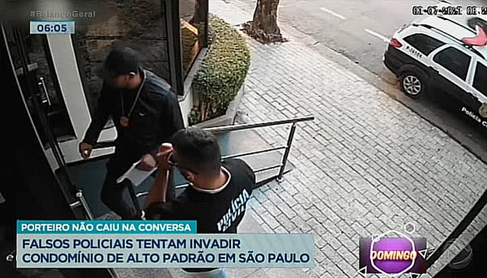 Porteiro impede que falsos policiais entrem em condomínio de luxo de SP