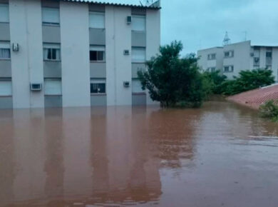 Dóris Hess compartilha situação no Condomínio Charrua em São Leopoldo no domingo