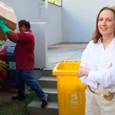 Carolina é síndica no Edifício Port Cannes, que passou a fazer parte da iniciativa (Foto: Edimar Soares)