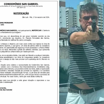 Condomínio expulsa delegado que atirou contra a esposa no prédio San Gabriel, na Ponta da D’Areia