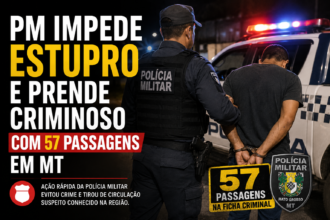 PM impede estupro e prende criminoso com 57 passagens em MT-sindicolegal