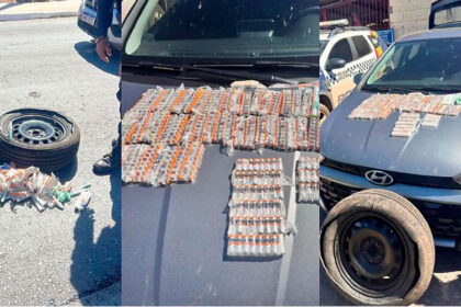 Polícia encontra 488 frascos de “Mounjaro” escondidos dentro de pneu e prende casal em MT-sindicolegal