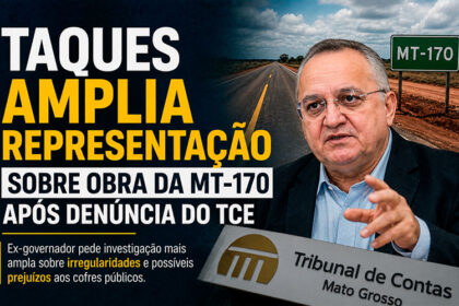 Taques amplia pressão sobre obra da MT-170 após apontamentos do TCE-sindicolegal