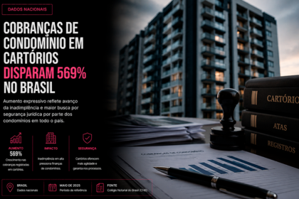 Cobranças de condomínio em cartórios disparam 569% no Brasil-sindicolegal