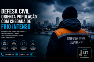 Defesa Civil orienta população com chegada de frio intenso a Cuiabá-sindicolegal