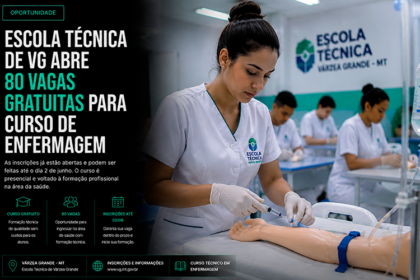 Escola Técnica de VG abre 80 vagas gratuitas para curso de Enfermagem-sindicolegal