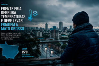 Frente fria derruba temperaturas e deve levar friagem a Mato Grosso-sindicolegal