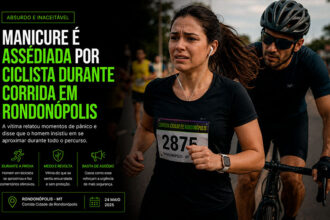 Manicure é assediada por ciclista durante corrida em Rondonópolis-sindicolegal