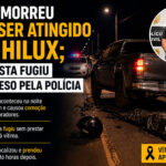 Motorista bêbado atropela, mata jovem e tenta fugir, mas acaba preso-sindicolegal