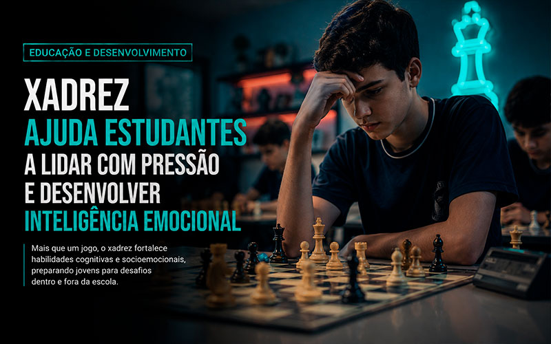 Xadrez ajuda estudantes a lidar com pressão e desenvolver inteligência emocional-sindicolegal