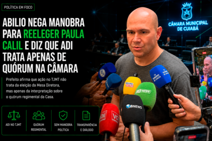 Abilio nega manobra para reeleger Paula Calil e diz que ADI trata apenas de quórum na Câmara-sindicolegal