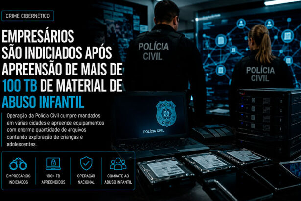 Empresários são indiciados após apreensão de mais de 100 TB de material de abuso infantil-sindicolegal