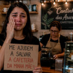 Filha se emociona e pede apoio para salvar cafeteria da mãe em Cuiabá-sindicolegal