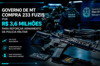 Governo de MT compra 233 fuzis por R$ 3,6 milhões para reforçar armamento da Polícia Militar-sindicolegal