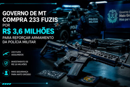 Governo de MT compra 233 fuzis por R$ 3,6 milhões para reforçar armamento da Polícia Militar-sindicolegal