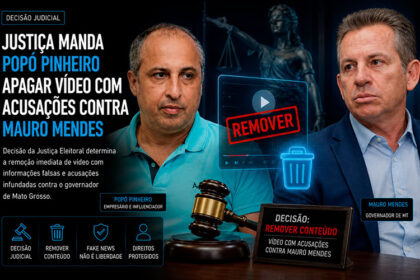 Justiça Eleitoral manda Popó Pinheiro retirar vídeo com acusações consideradas falsas contra Mauro Mendes.- sindicolegal