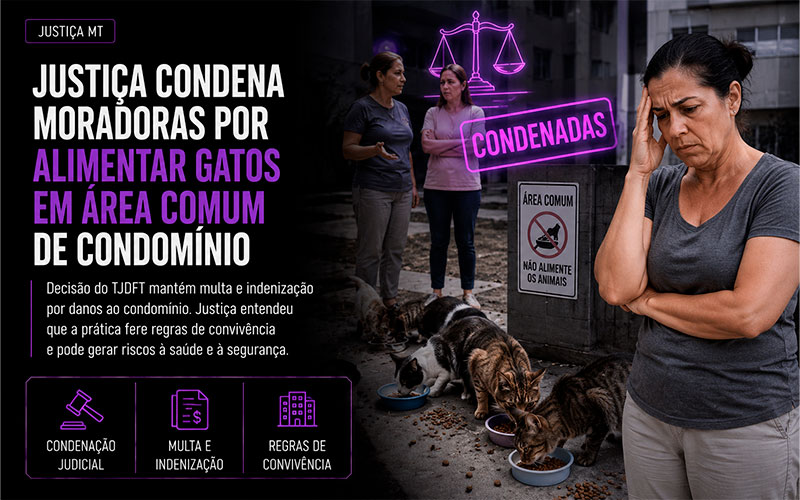 Justiça condena moradoras por alimentar gatos em área comum de condomínio-sindicolegal