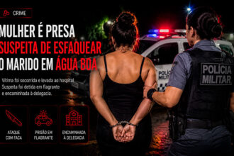 Mulher é presa suspeita de esfaquear o marido em Água Boa-sindicolegal