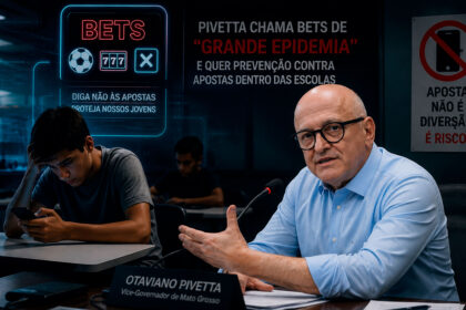 Pivetta chama bets de “grande epidemia” e quer prevenção contra apostas dentro das escolas-sindicolegal
