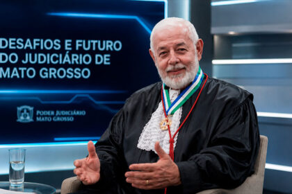 Presidente do TJMT participa de entrevista sobre desafios e futuro do Judiciário de Mato Grosso-sindicolegal