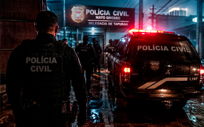 POLÍCIA CIVIL CUMPRE 33 MANDADOS CONTRA FACÇÃO INVESTIGADA POR TRÁFICO EM TAPURAH-sindicolegal