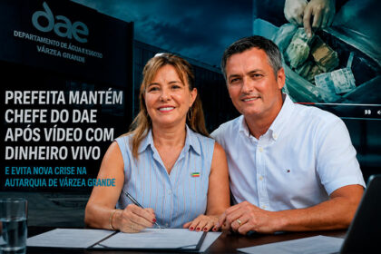 Prefeita mantém chefe do DAE após vídeo com dinheiro vivo e evita nova crise na autarquia de Várzea Grande-sindicolegal