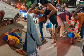 Homem é agredido por populares após ato obsceno em banheiro de loja em Cuiabá-sindicolegal