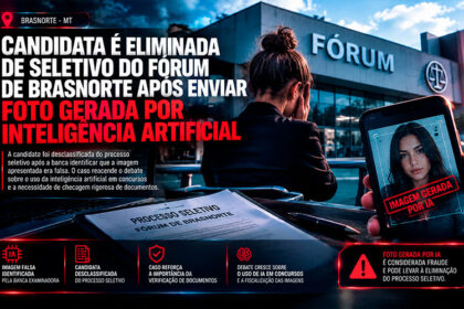 Candidata é eliminada de seletivo do Fórum de Brasnorte após enviar foto gerada por inteligência artificial-sindicolegal