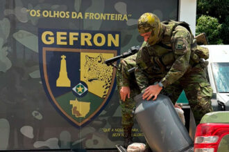 Gefron apreende 73 quilos de skunk escondidos em tambores de leite na região de Jauru-sindicolegal